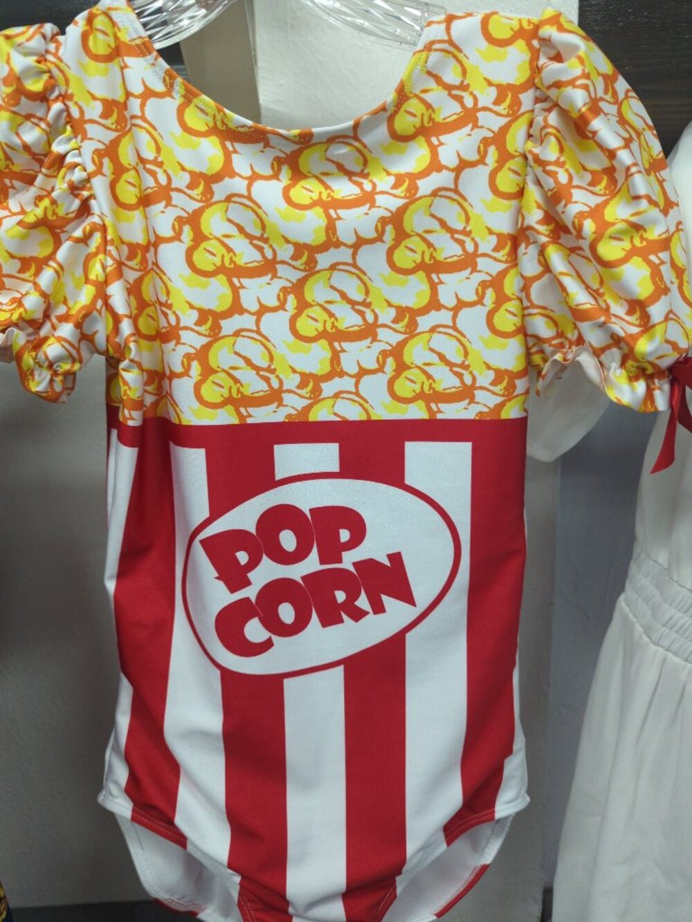 Popcorn Themed Puff Sleeve Bodysuit-Hamilton